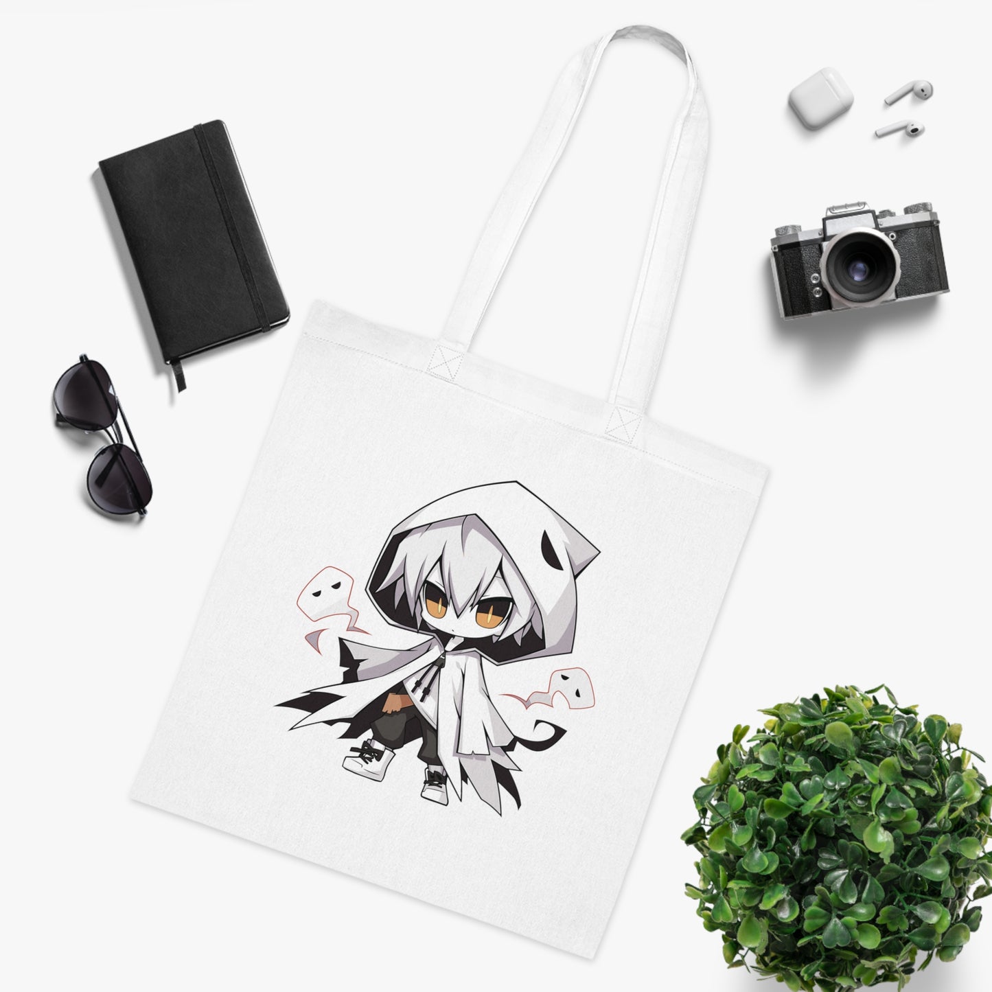 100% Cotton Canvas Tote Bag | Anime-Halloween-030