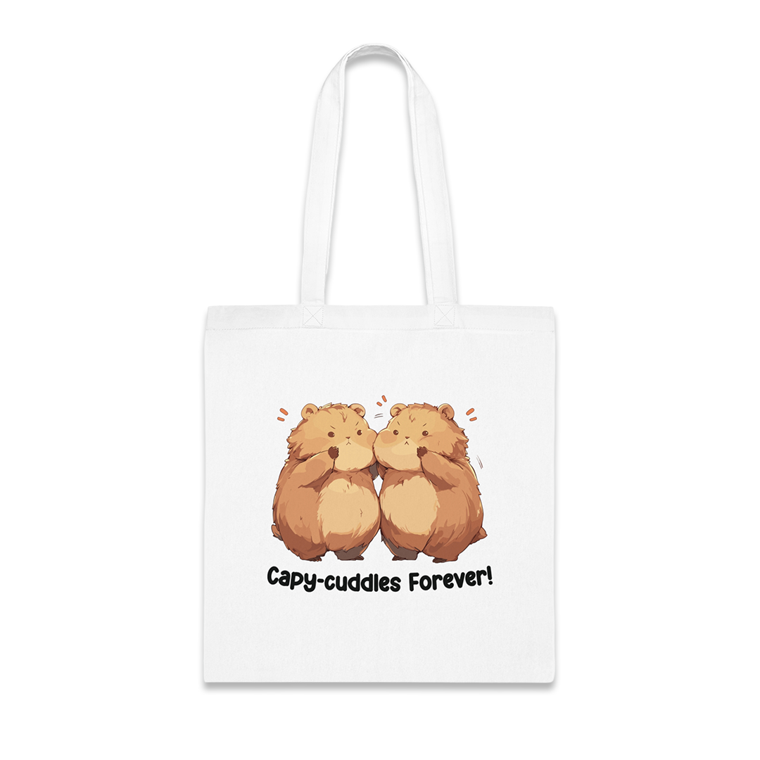 100% Cotton Canvas Tote Bag | Kawaii-Capybara-001