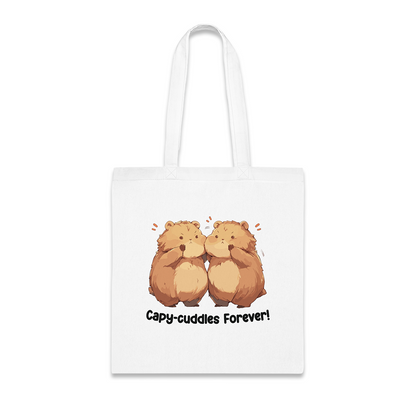 100% Cotton Canvas Tote Bag | Kawaii-Capybara-001