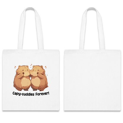 100% Cotton Canvas Tote Bag | Kawaii-Capybara-001