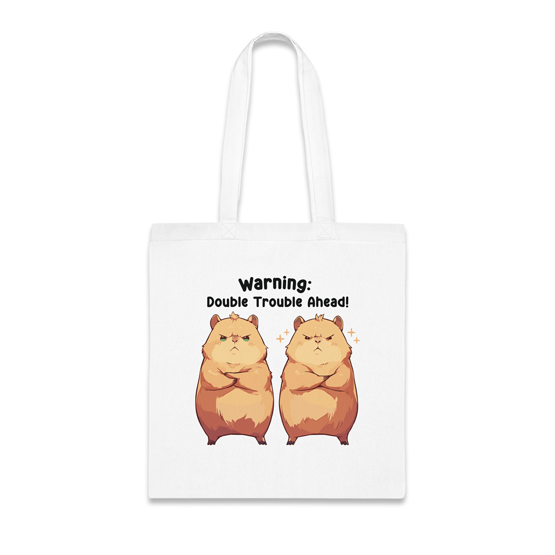 100% Cotton Canvas Tote Bag | Kawaii-Capybara-004