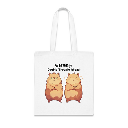 100% Cotton Canvas Tote Bag | Kawaii-Capybara-004