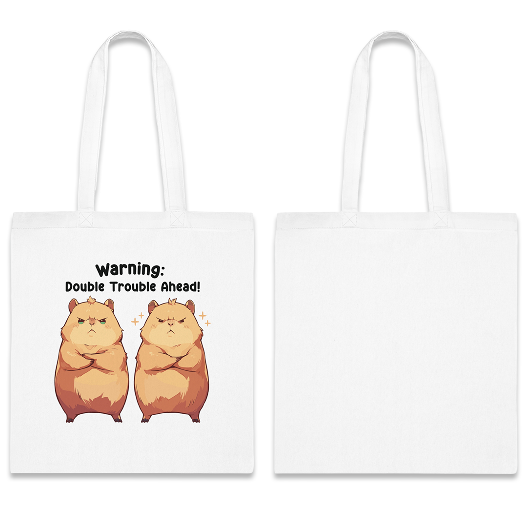 100% Cotton Canvas Tote Bag | Kawaii-Capybara-004