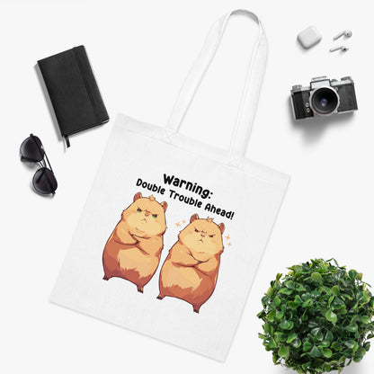 100% Cotton Canvas Tote Bag | Kawaii-Capybara-004