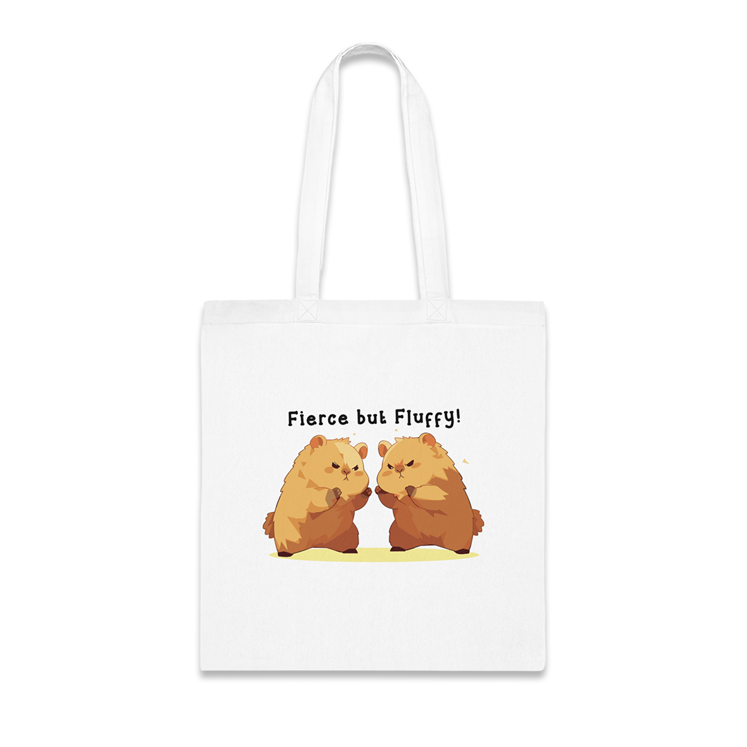 100% Cotton Canvas Tote Bag | Kawaii-Capybara-005