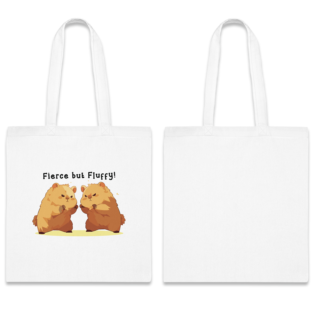 100% Cotton Canvas Tote Bag | Kawaii-Capybara-005