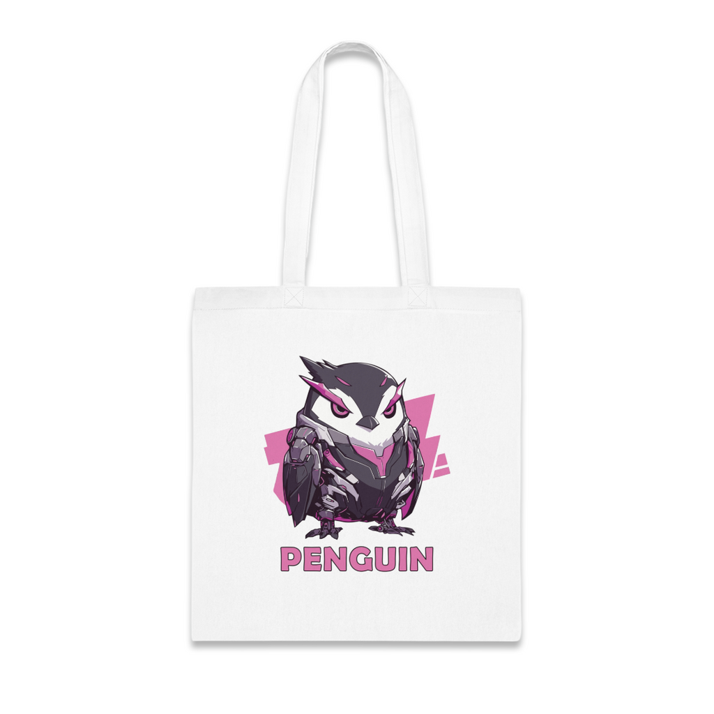 100%纯棉帆布手提袋 | Mascot-Penguin-001