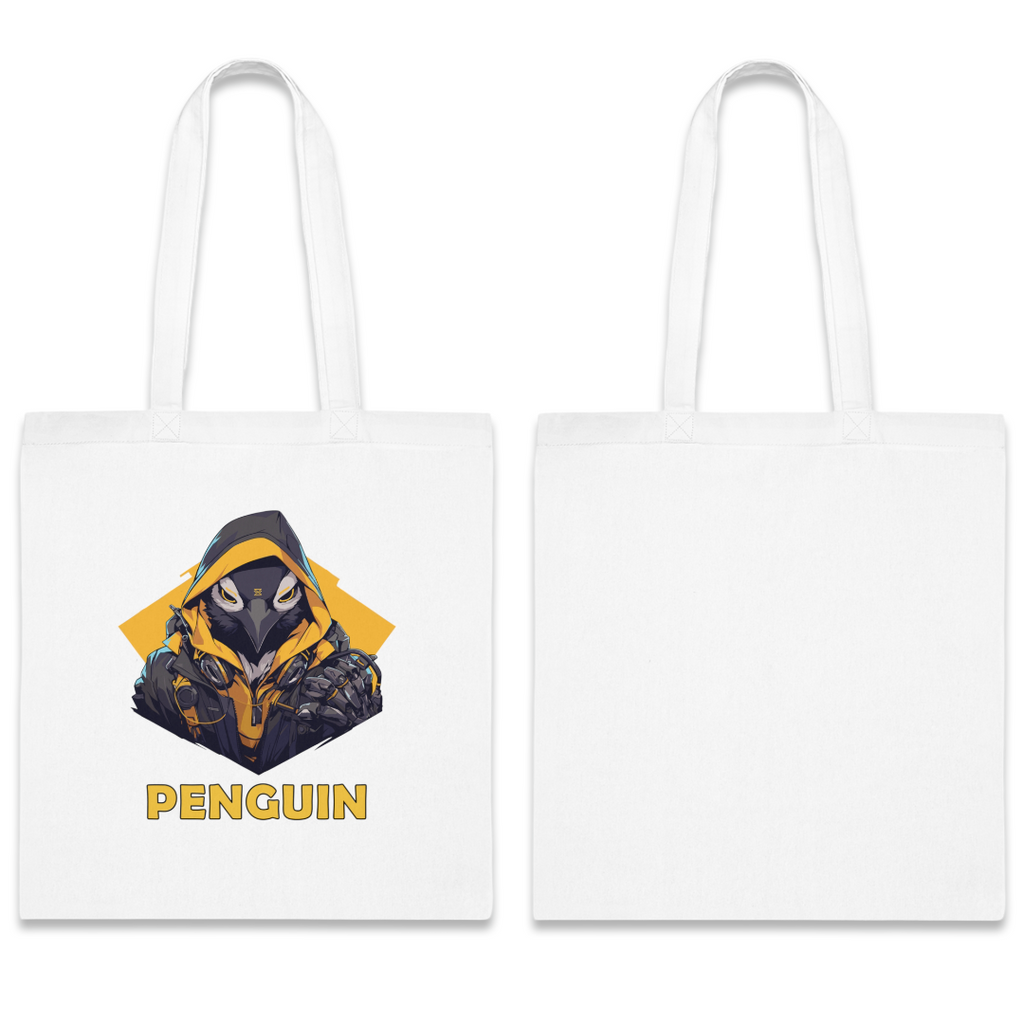 100%纯棉帆布手提袋 | Mascot-Penguin-004