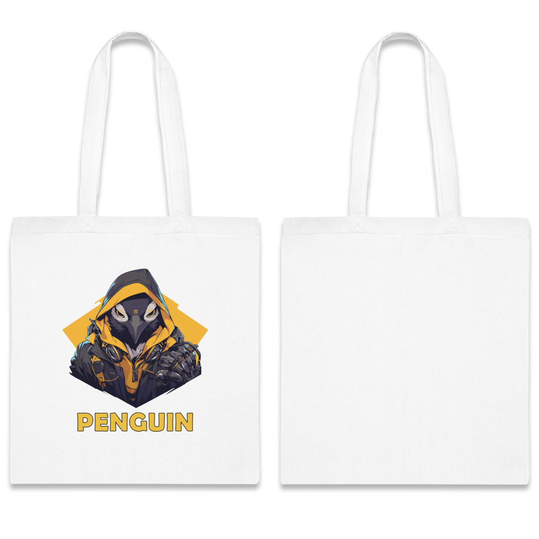 100%纯棉帆布手提袋 | Mascot-Penguin-004