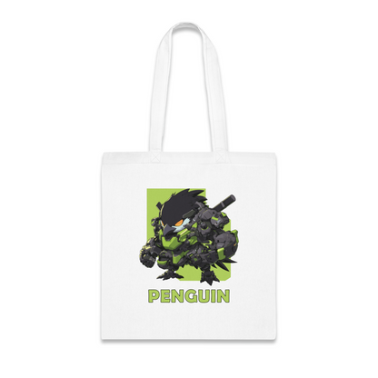 100% Cotton Canvas Tote Bag | Mascot-Penguin-006