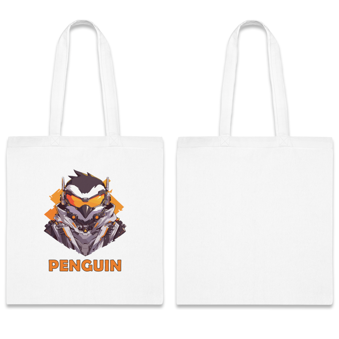 100%纯棉帆布手提袋 | Mascot-Penguin-007