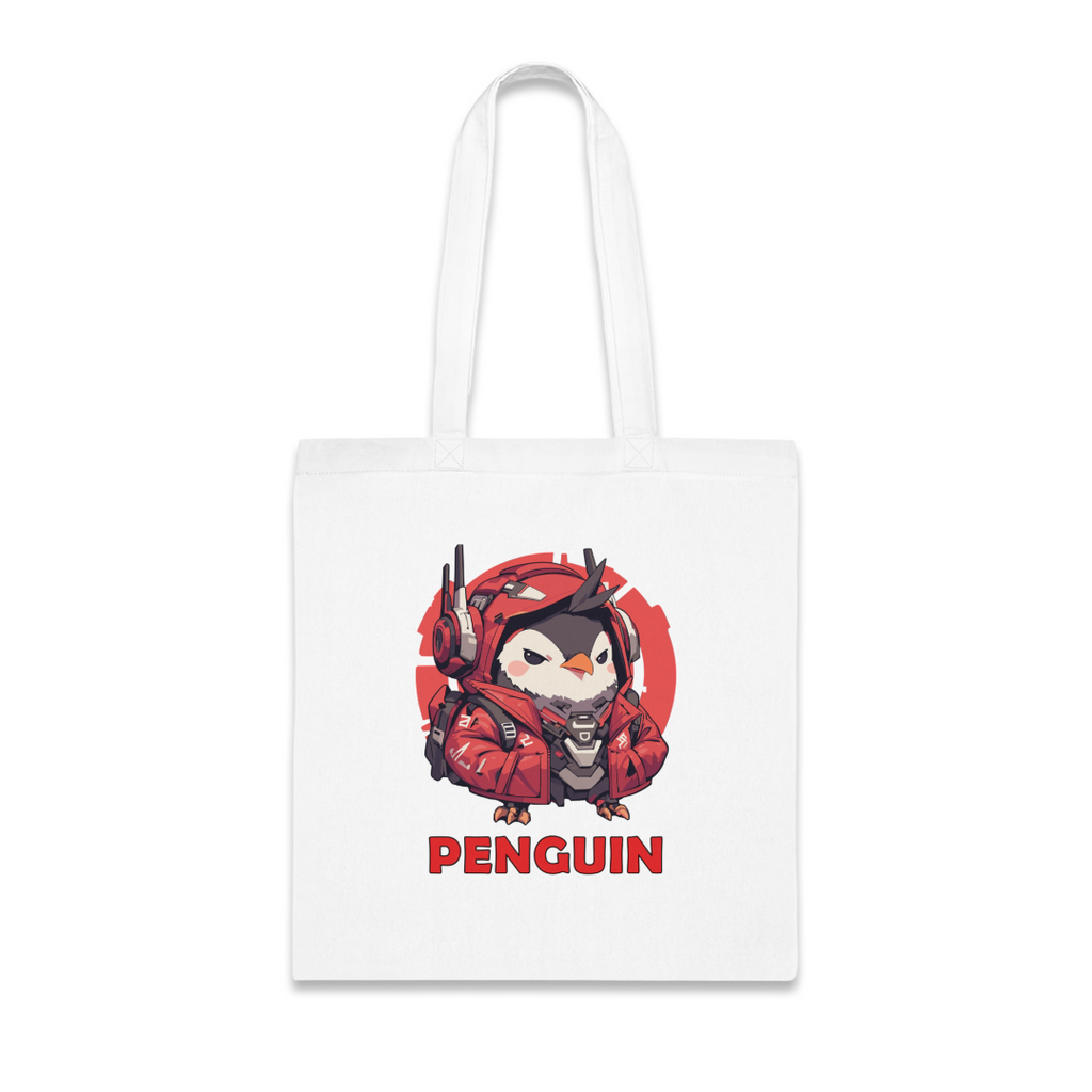 100%纯棉帆布手提袋 | Mascot-Penguin-009