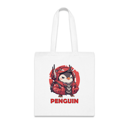 100% Cotton Canvas Tote Bag | Mascot-Penguin-009