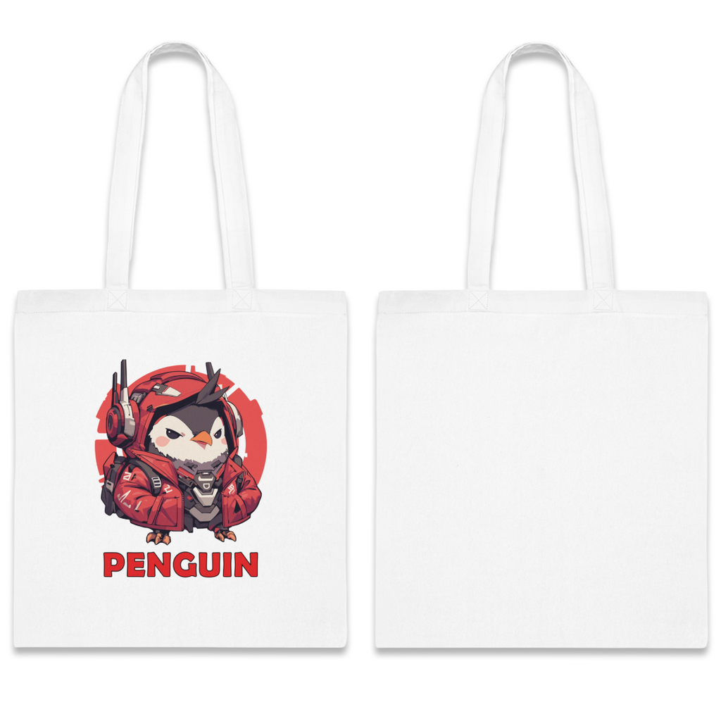 100%纯棉帆布手提袋 | Mascot-Penguin-009