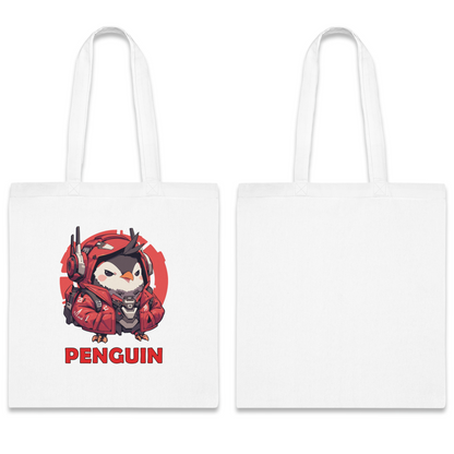 100% Cotton Canvas Tote Bag | Mascot-Penguin-009