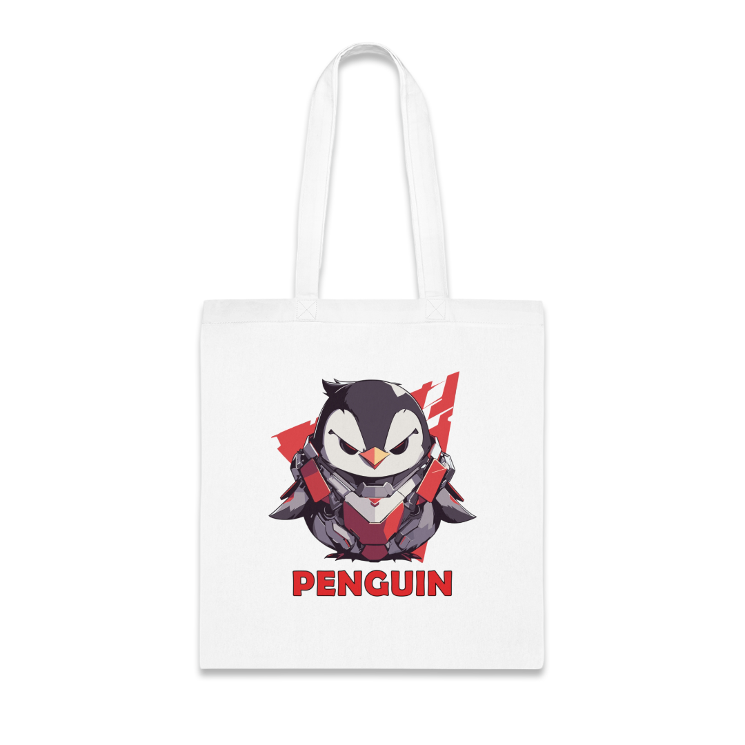 100%纯棉帆布手提袋 | Mascot-Penguin-010