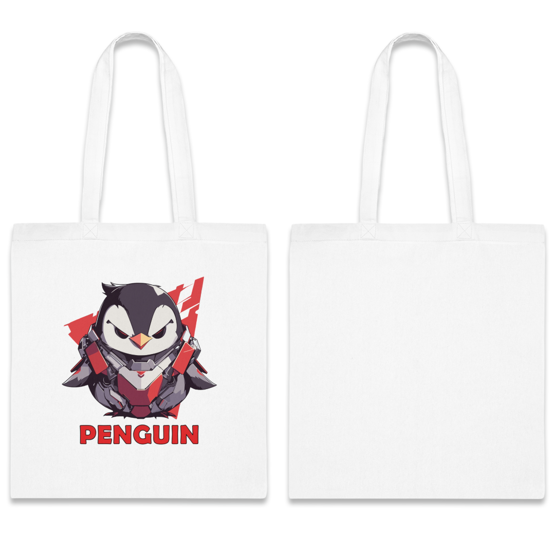 100%纯棉帆布手提袋 | Mascot-Penguin-010