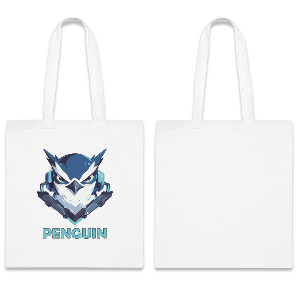 100%纯棉帆布手提袋 | Mascot-Penguin-011