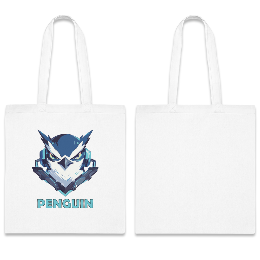 100%纯棉帆布手提袋 | Mascot-Penguin-011