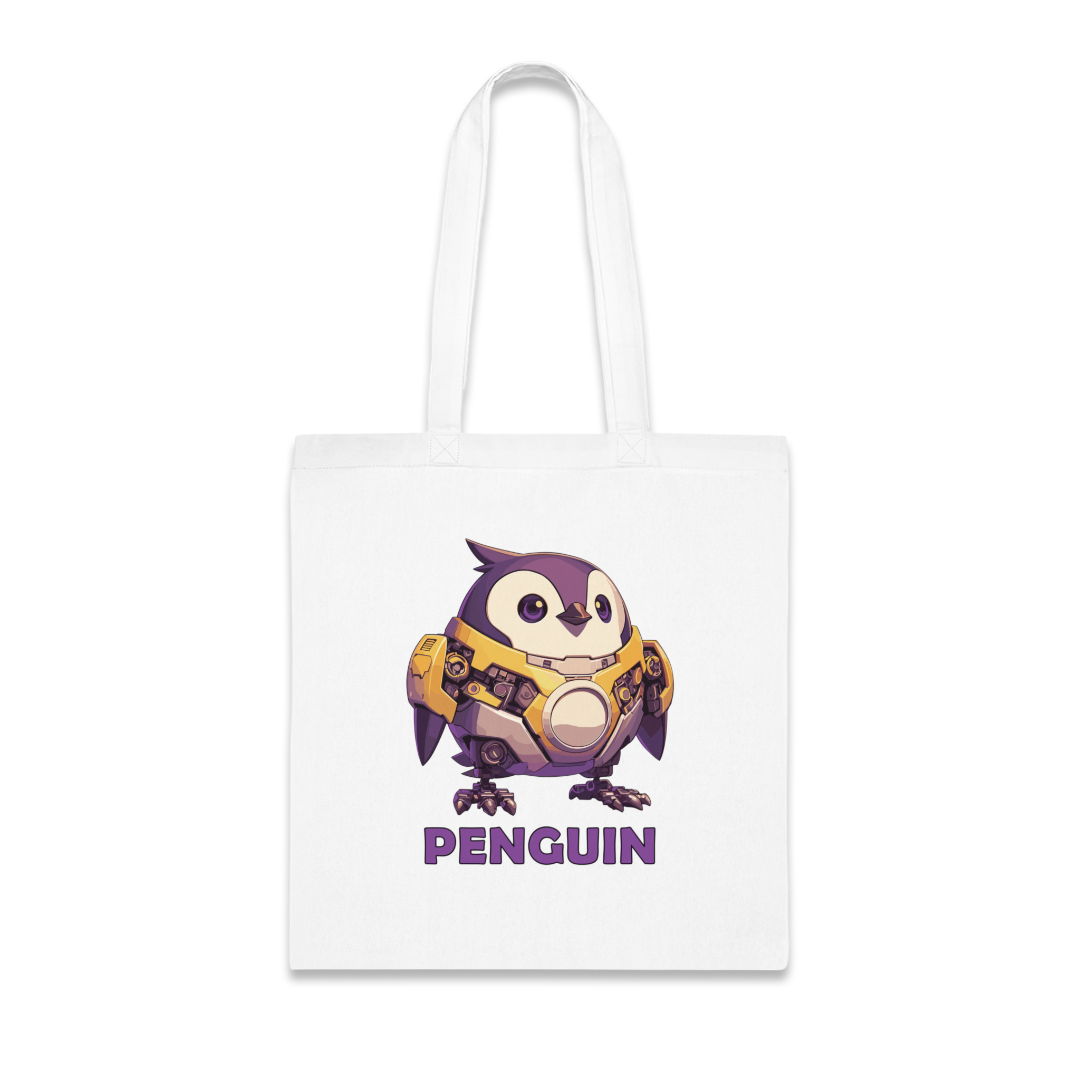 100%纯棉帆布手提袋 | Mascot-Penguin-013