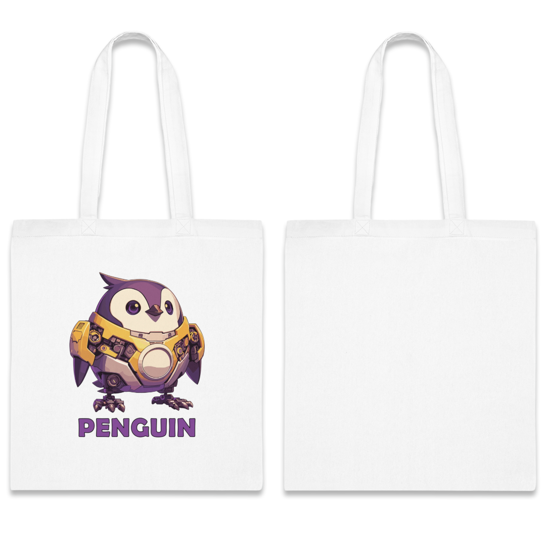 100%纯棉帆布手提袋 | Mascot-Penguin-013
