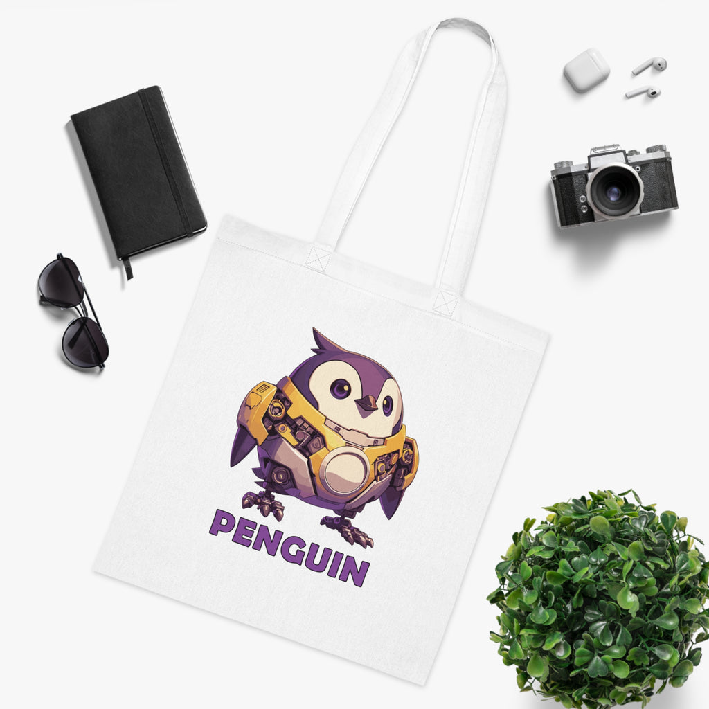 100%纯棉帆布手提袋 | Mascot-Penguin-013