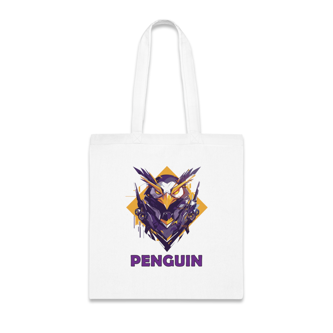 100%纯棉帆布手提袋 | Mascot-Penguin-014