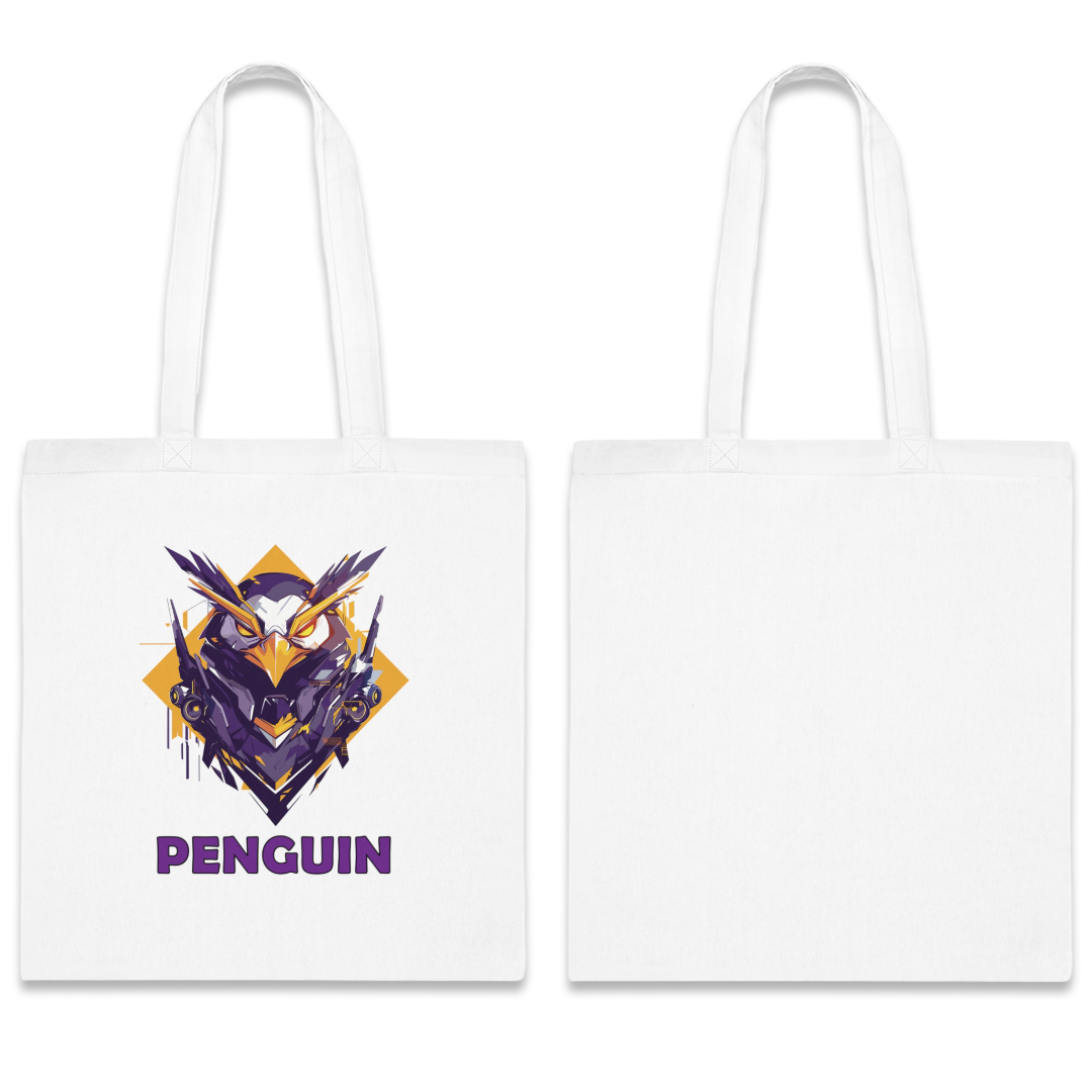 100%纯棉帆布手提袋 | Mascot-Penguin-014