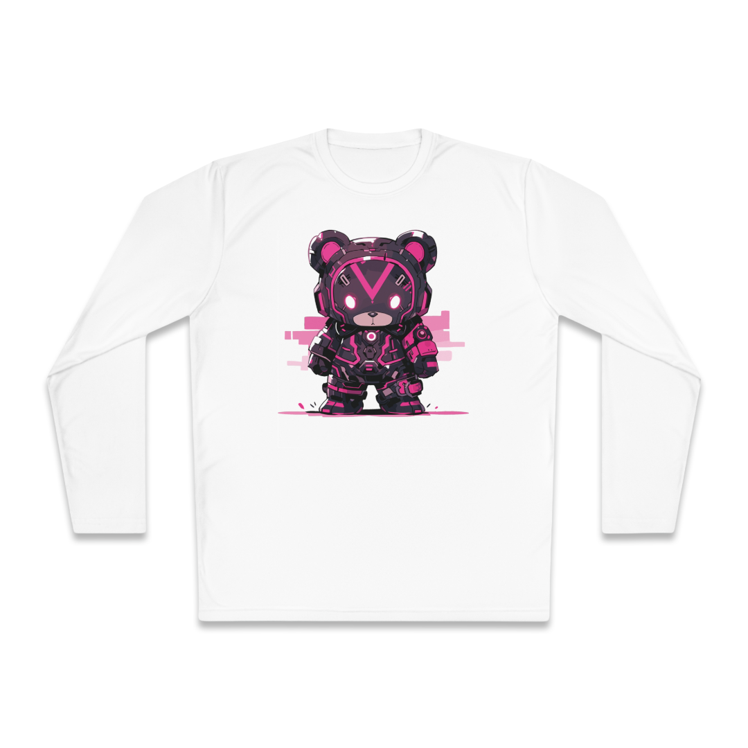 100% Cotton Long Sleeve Tee | Mascot-Bear-002