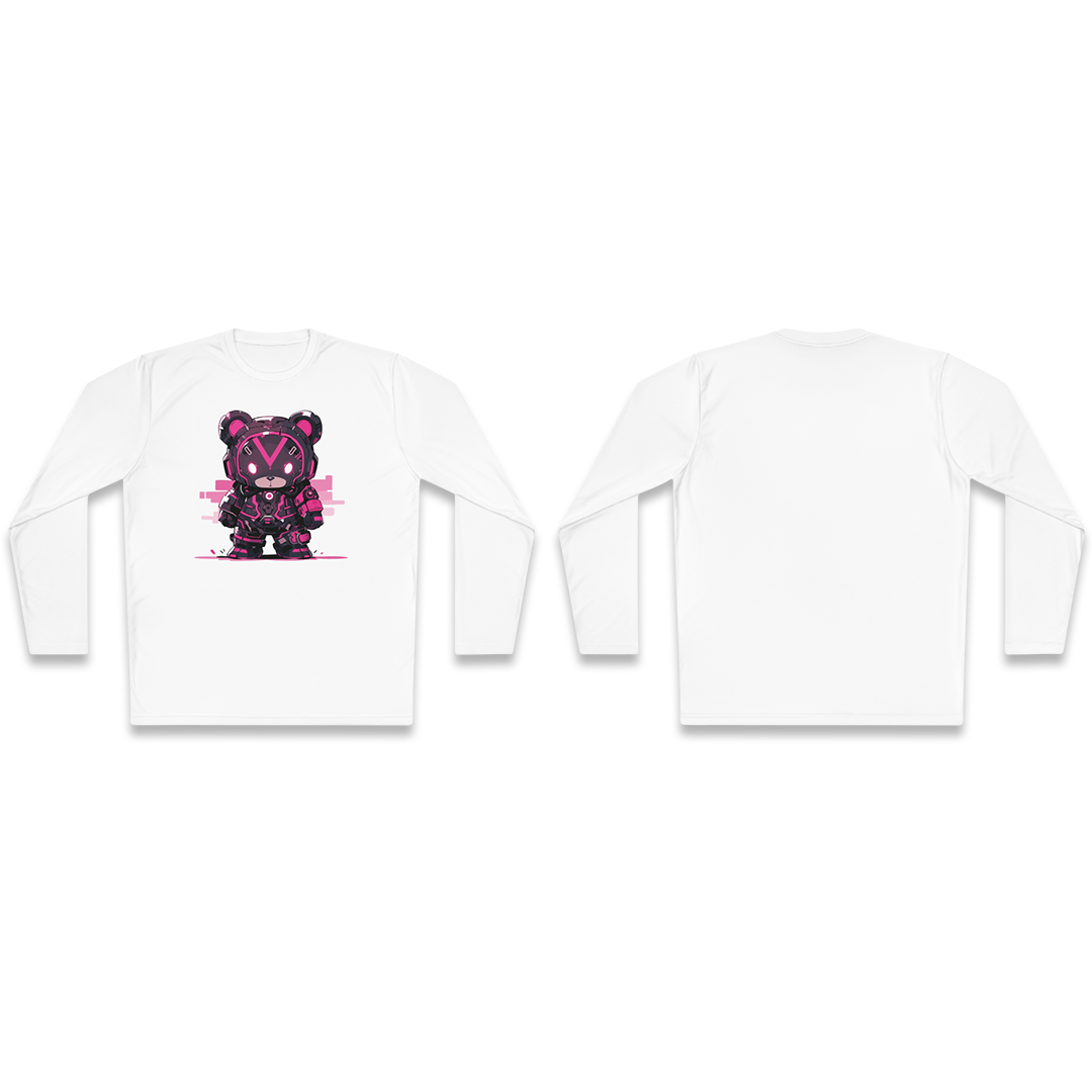 100% Cotton Long Sleeve Tee | Mascot-Bear-002