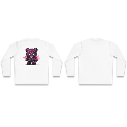 100% Cotton Long Sleeve Tee | Mascot-Bear-002