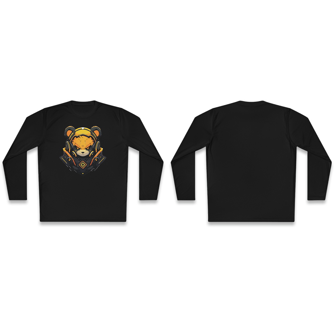 100% Cotton Long Sleeve Tee | Mascot-Bear-003