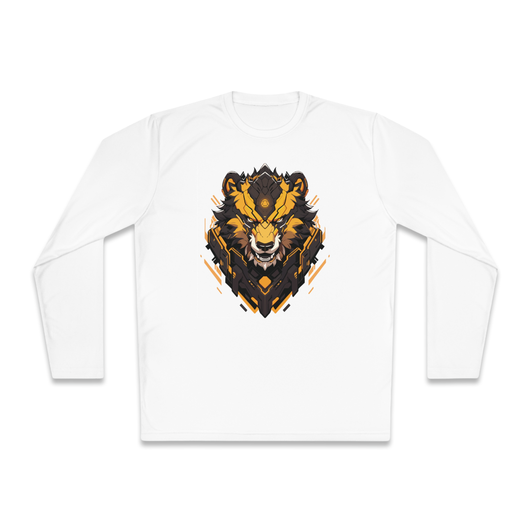 100% Cotton Long Sleeve Tee | Mascot-Bear-004