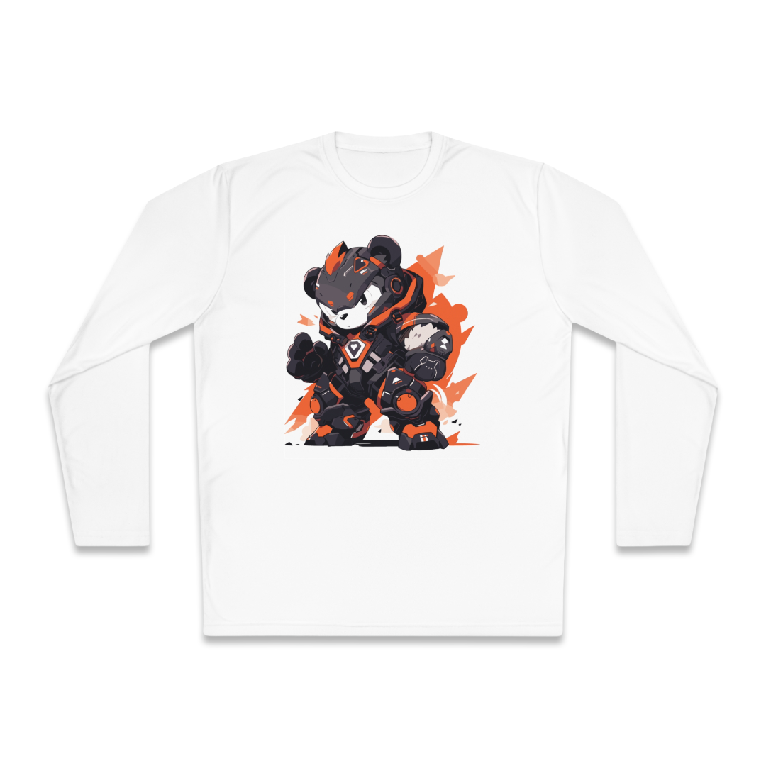 100% Cotton Long Sleeve Tee | Mascot-Bear-007