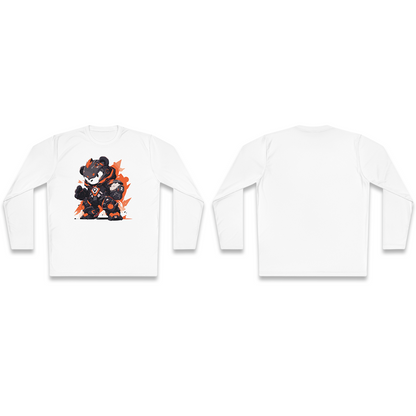 100% Cotton Long Sleeve Tee | Mascot-Bear-007