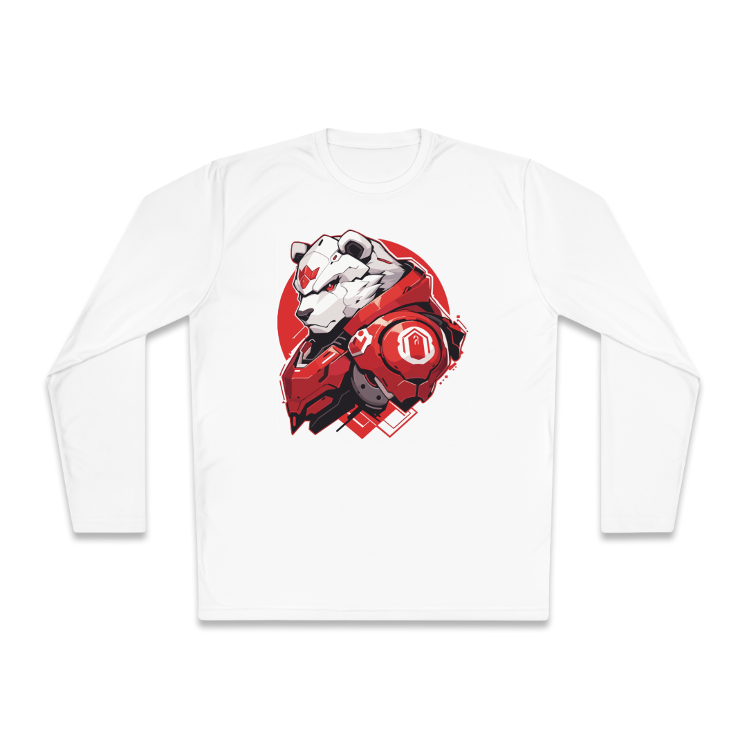 100% Cotton Long Sleeve Tee | Mascot-Bear-009