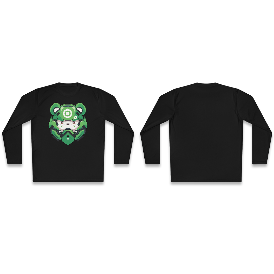 100% Cotton Long Sleeve Tee | Mascot-Bear-011