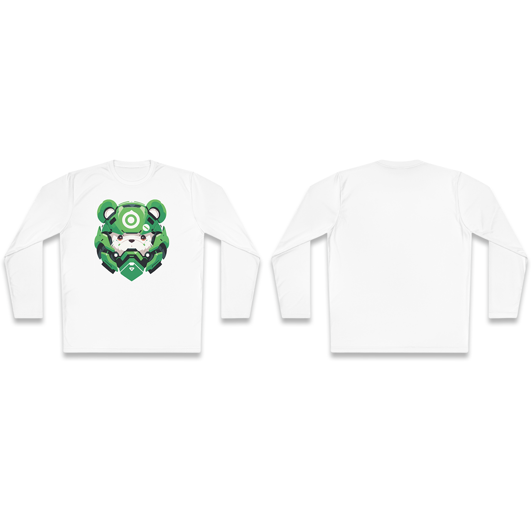 100% Cotton Long Sleeve Tee | Mascot-Bear-011