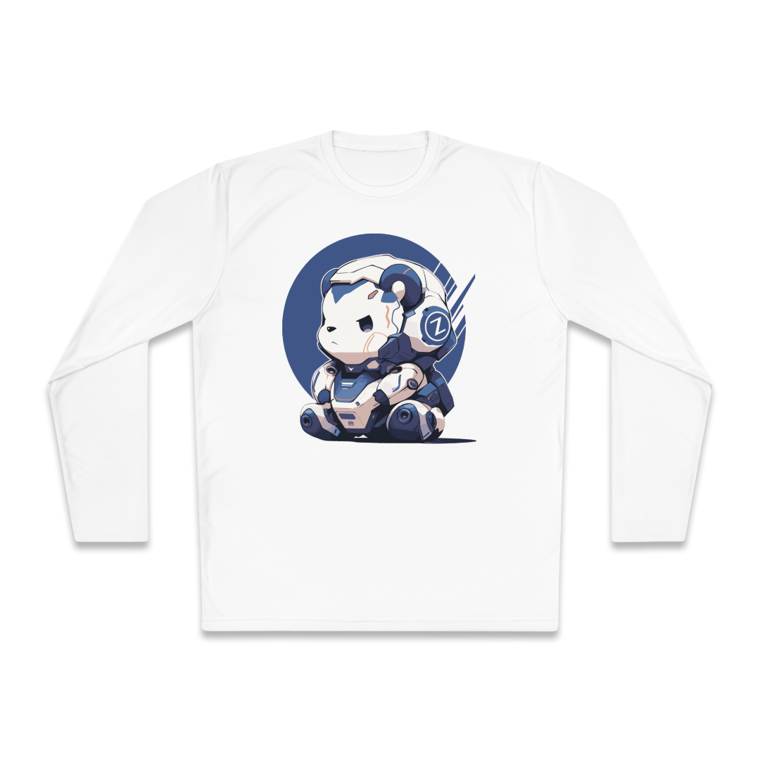 100% Cotton Long Sleeve Tee | Mascot-Bear-013