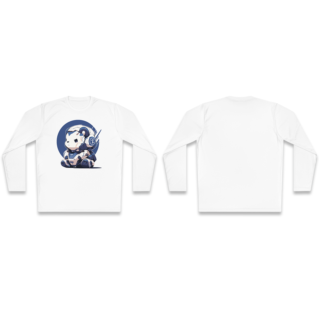 100% Cotton Long Sleeve Tee | Mascot-Bear-013