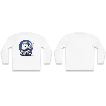 100% Cotton Long Sleeve Tee | Mascot-Bear-013