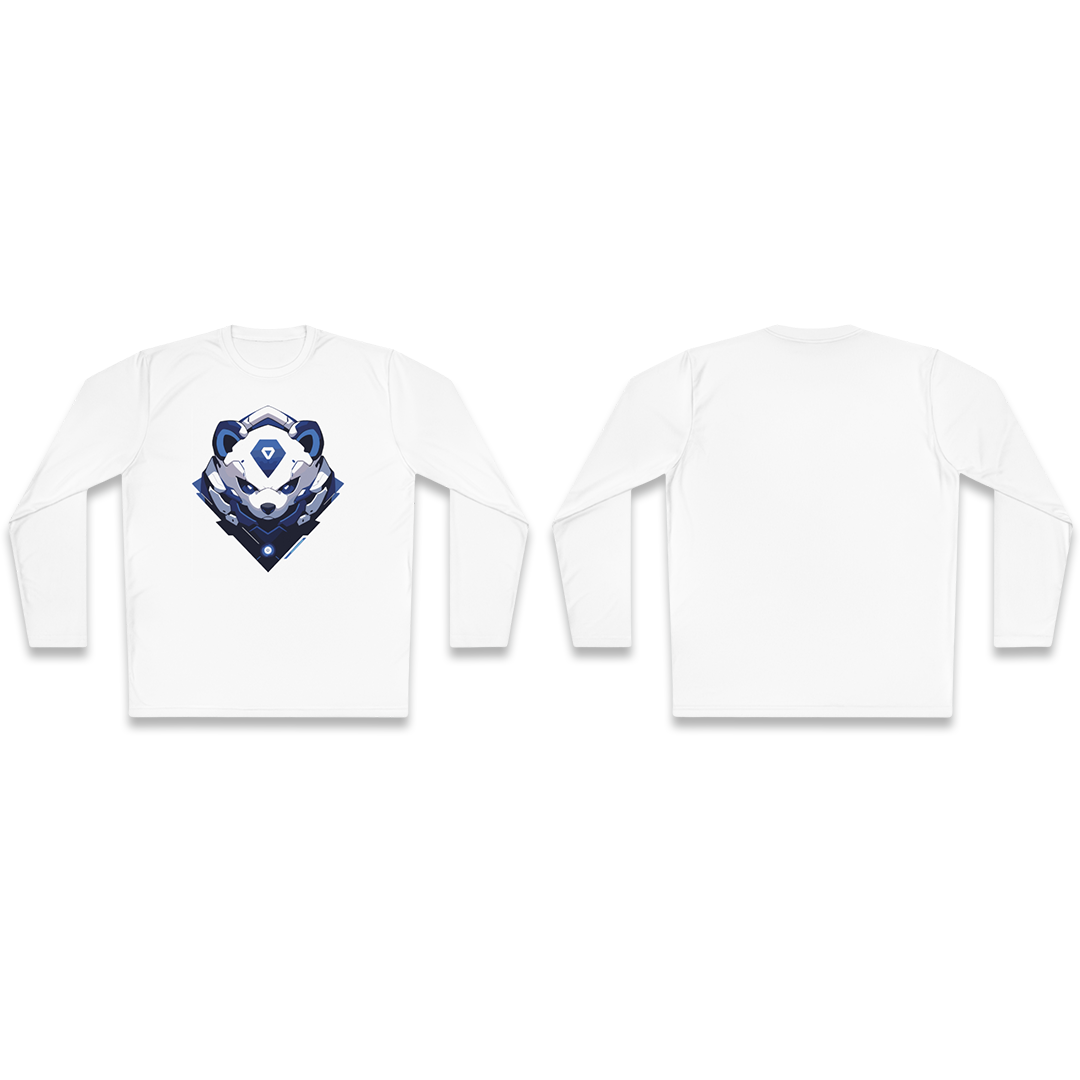 100% Cotton Long Sleeve Tee | Mascot-Bear-014