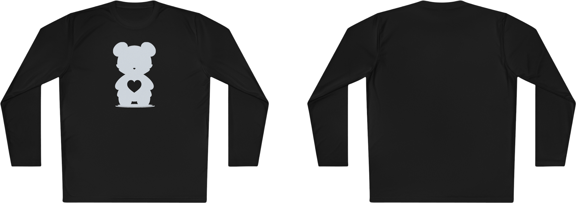 100%纯棉长袖T恤 | Minimalism-Bear-004 