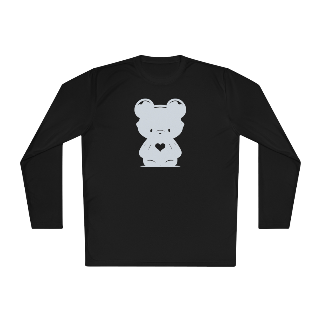 100% Cotton Long Sleeve Tee | Minimalism-Bear-007