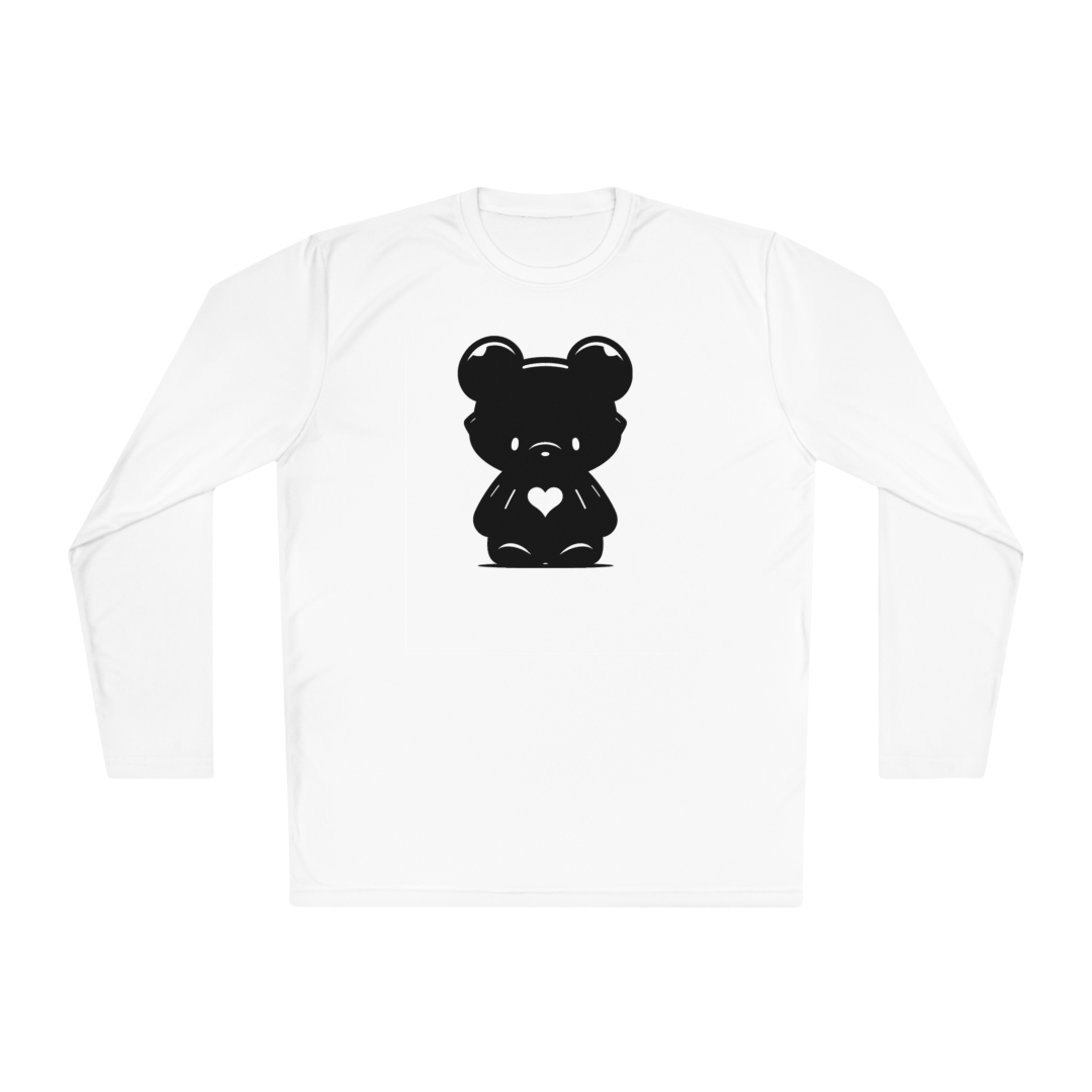 100% Cotton Long Sleeve Tee | Minimalism-Bear-007