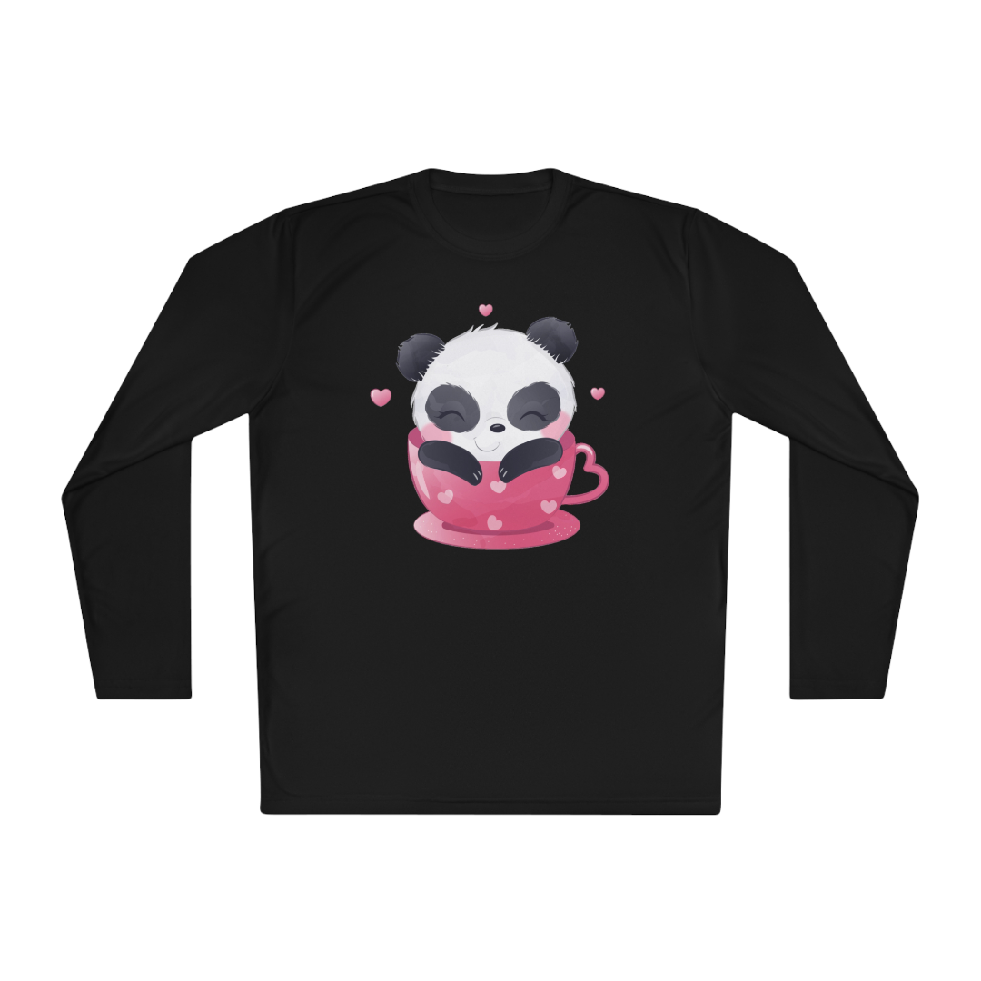 100% Cotton Long Sleeve Tee | Kawaii-Panda-002