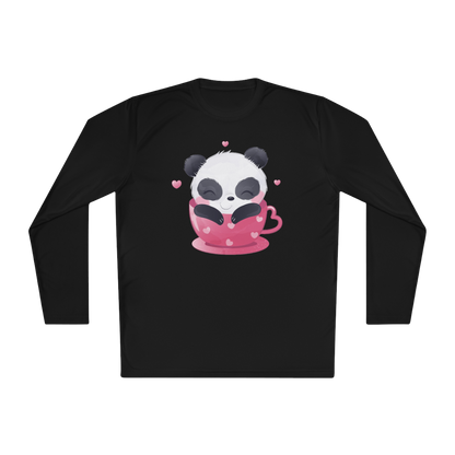 100% Cotton Long Sleeve Tee | Kawaii-Panda-002