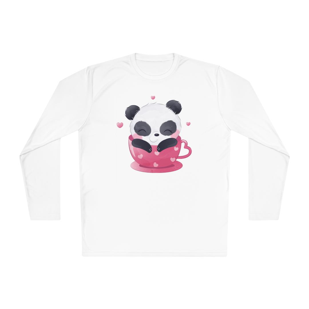 100% Cotton Long Sleeve Tee | Kawaii-Panda-002