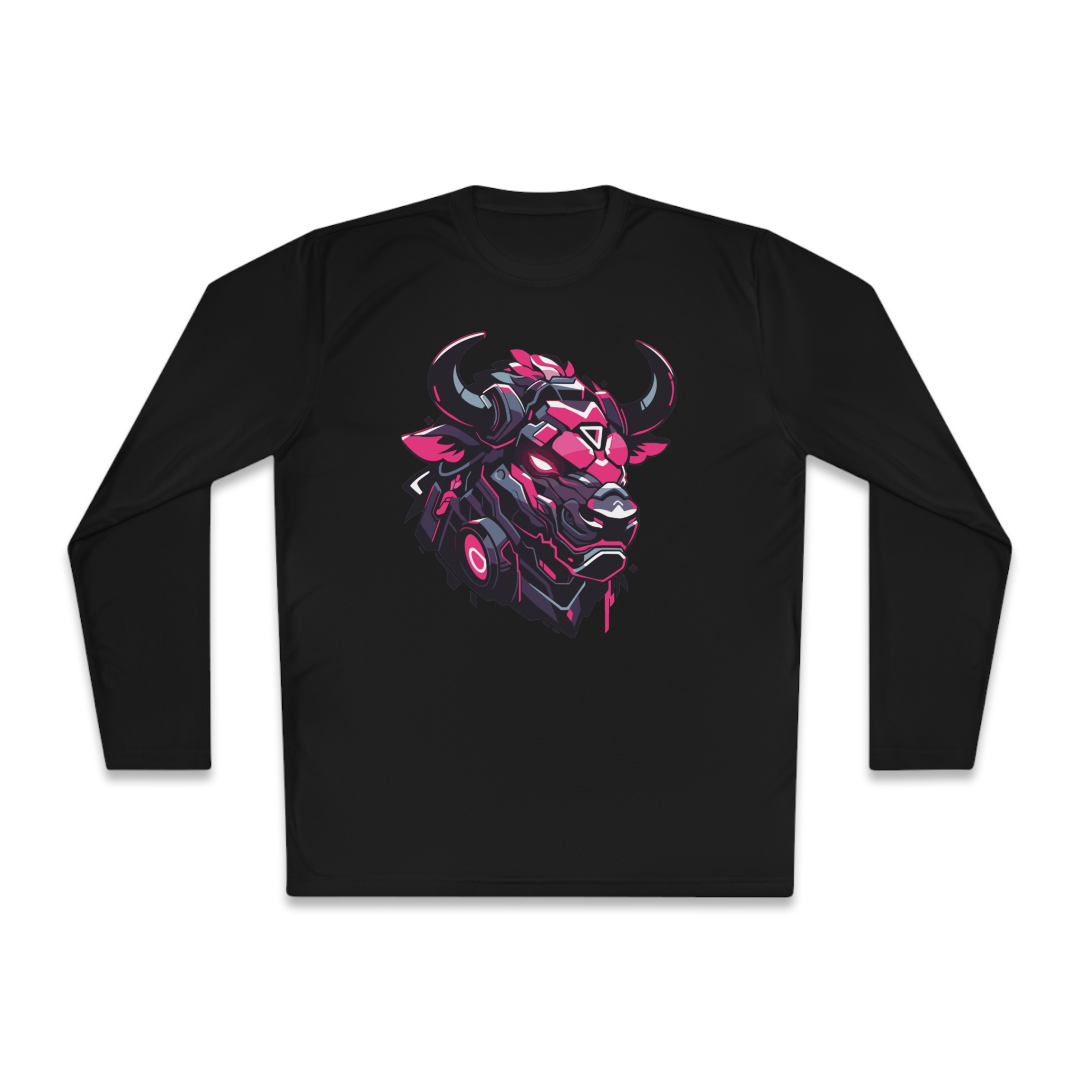 100%纯棉长袖T恤 | Mascot-Bull-001 