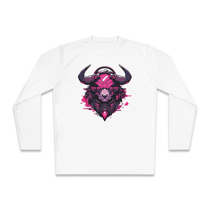 100% Cotton Long Sleeve Tee | Mascot-Bull-002